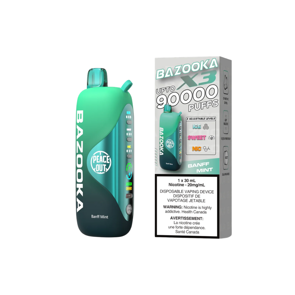 Bazooka X3 Disposable Vape - 90K Puffs - 30ml