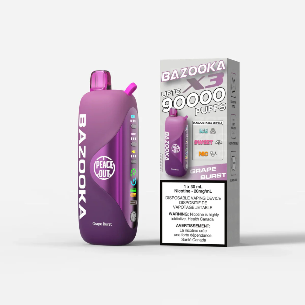 Bazooka X3 Disposable Vape - 90K Puffs - 30ml  oshawavapes