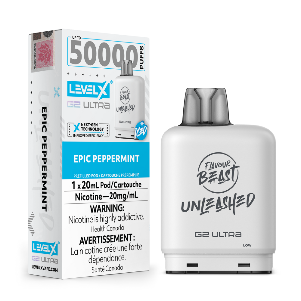 Flavour Beast Level X G2 Ultra Replacement Vape Pod - 50K- Puffs - 20mL