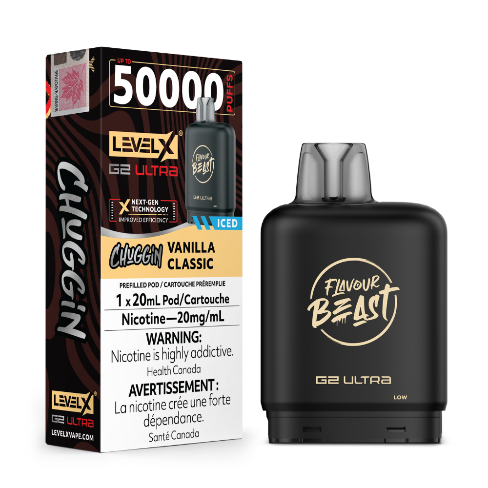 Flavour Beast Level X G2 Ultra Replacement Vape Pod - 50K- Puffs - 20mL