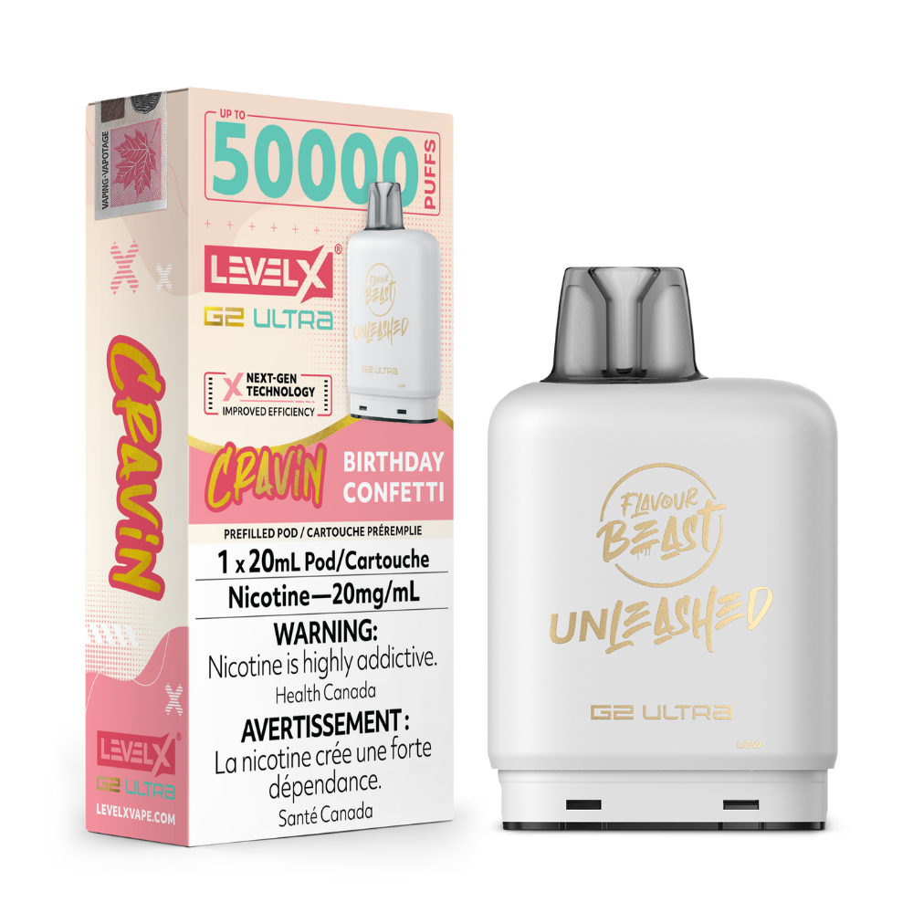 Flavour Beast Level X G2 Ultra Replacement Vape Pod - 50K- Puffs - 20mL