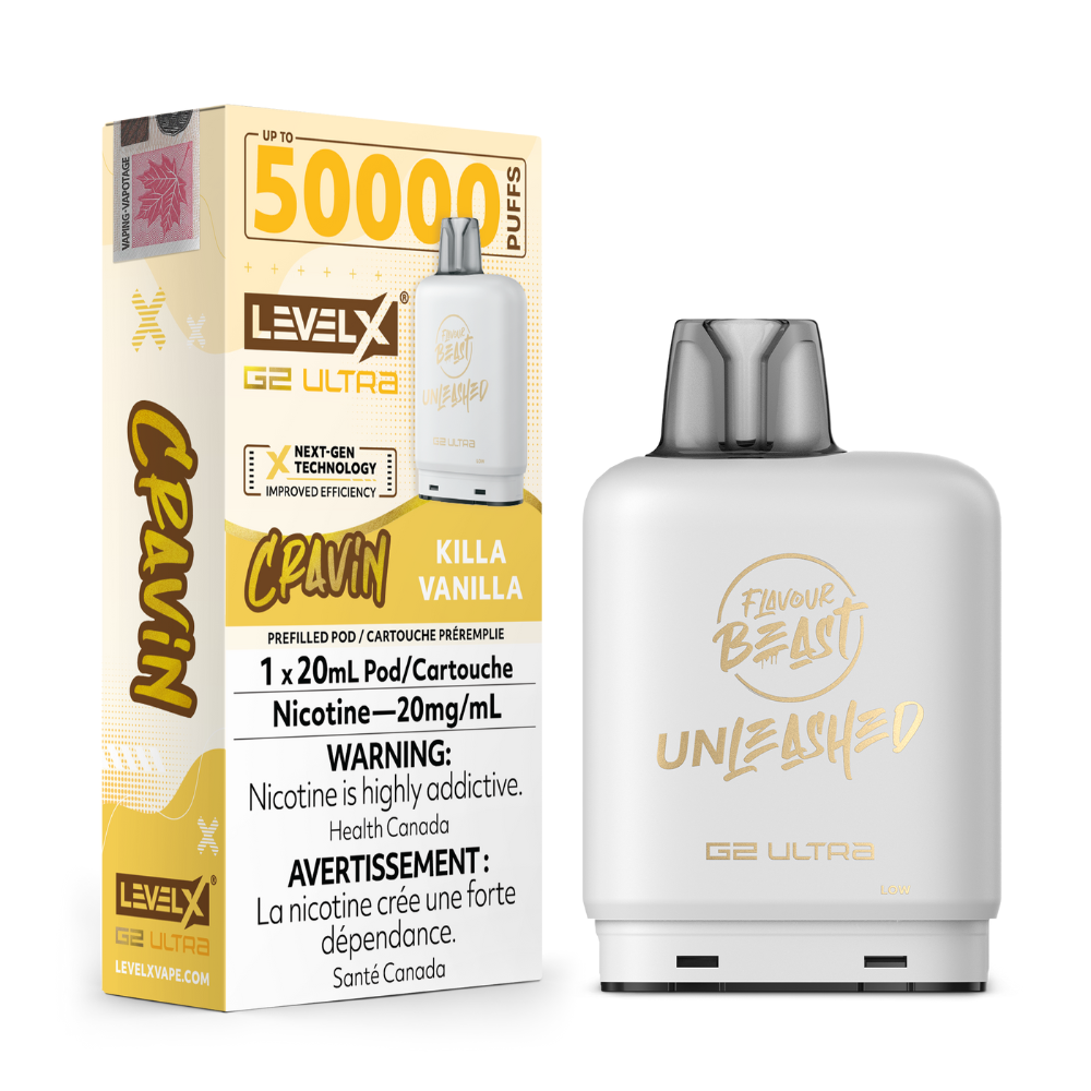 Flavour Beast Level X G2 Ultra Replacement Vape Pod - 50K- Puffs - 20mL