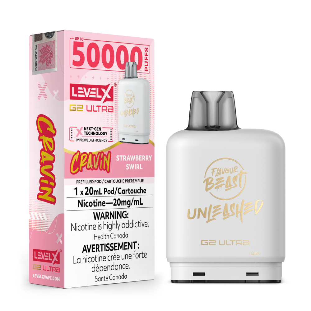 Flavour Beast Level X G2 Ultra Replacement Vape Pod - 50K- Puffs - 20mL