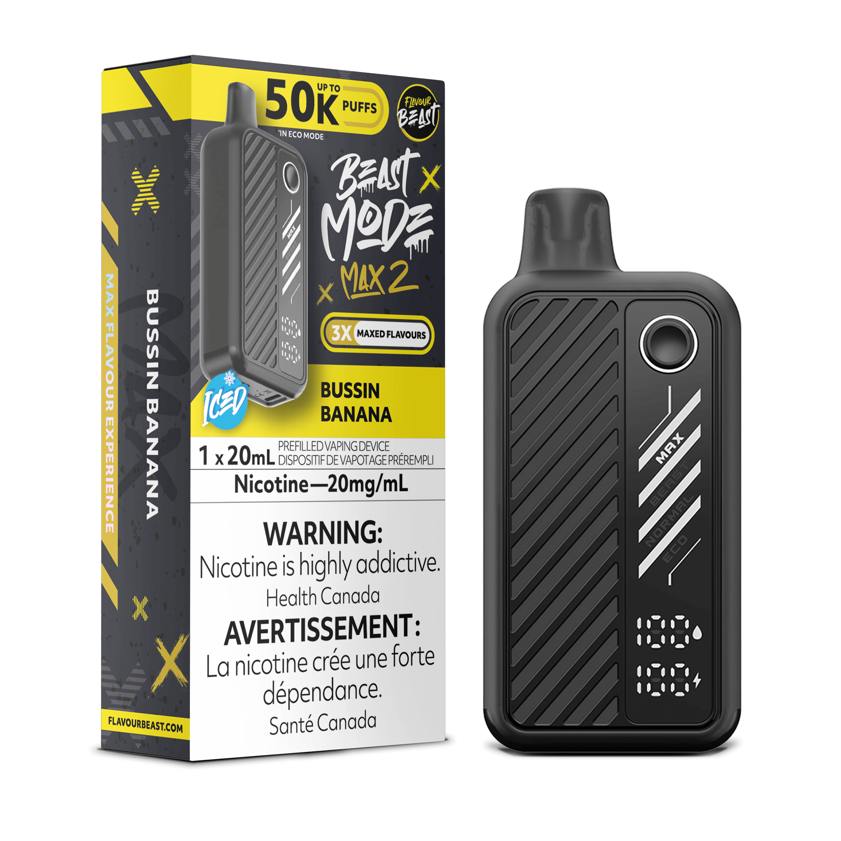 Flavour Beast Beast Mode Max 2 Disposable Vape - 50K Puffs - 20ml