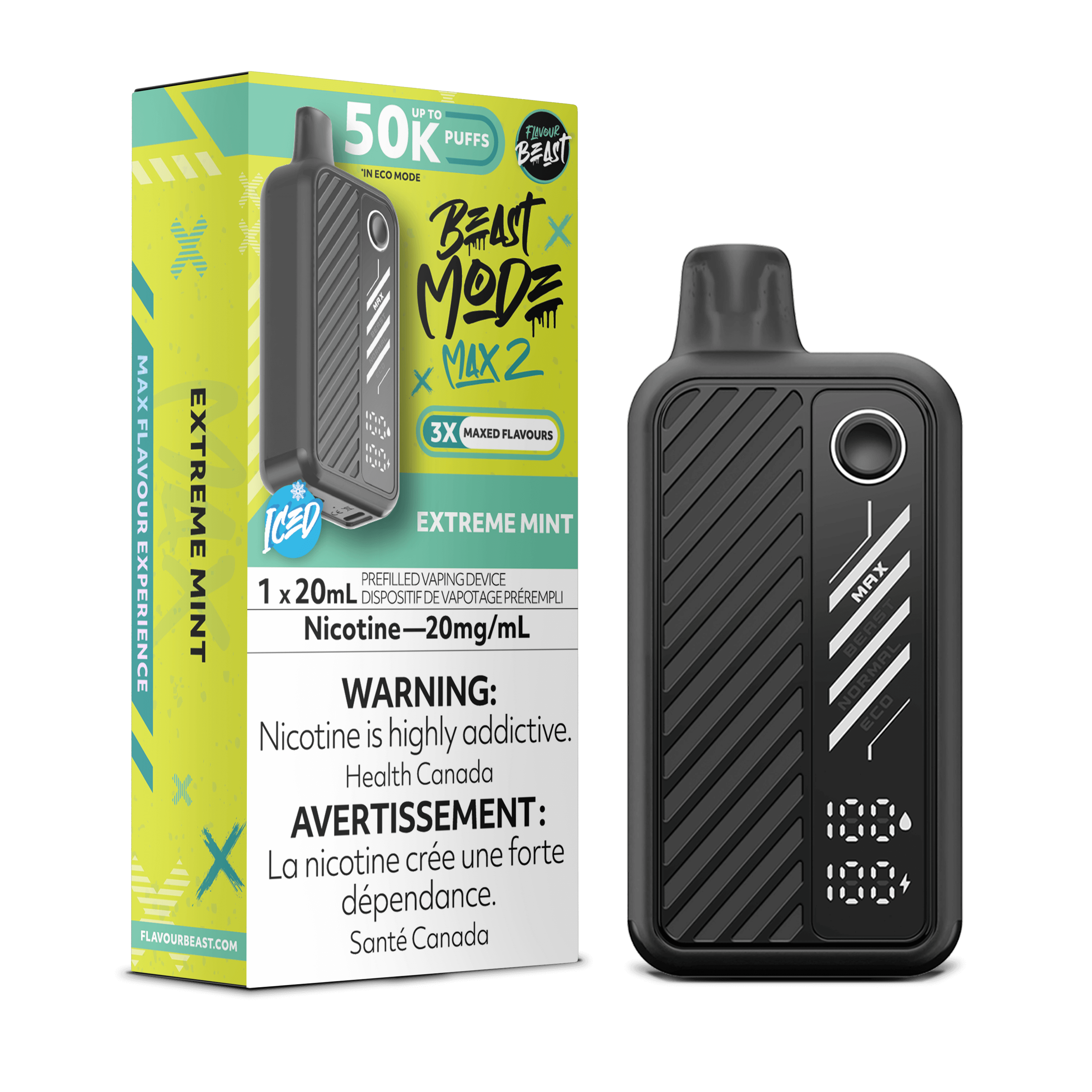 Flavour Beast Beast Mode Max 2 Disposable Vape - 50K Puffs - 20ml