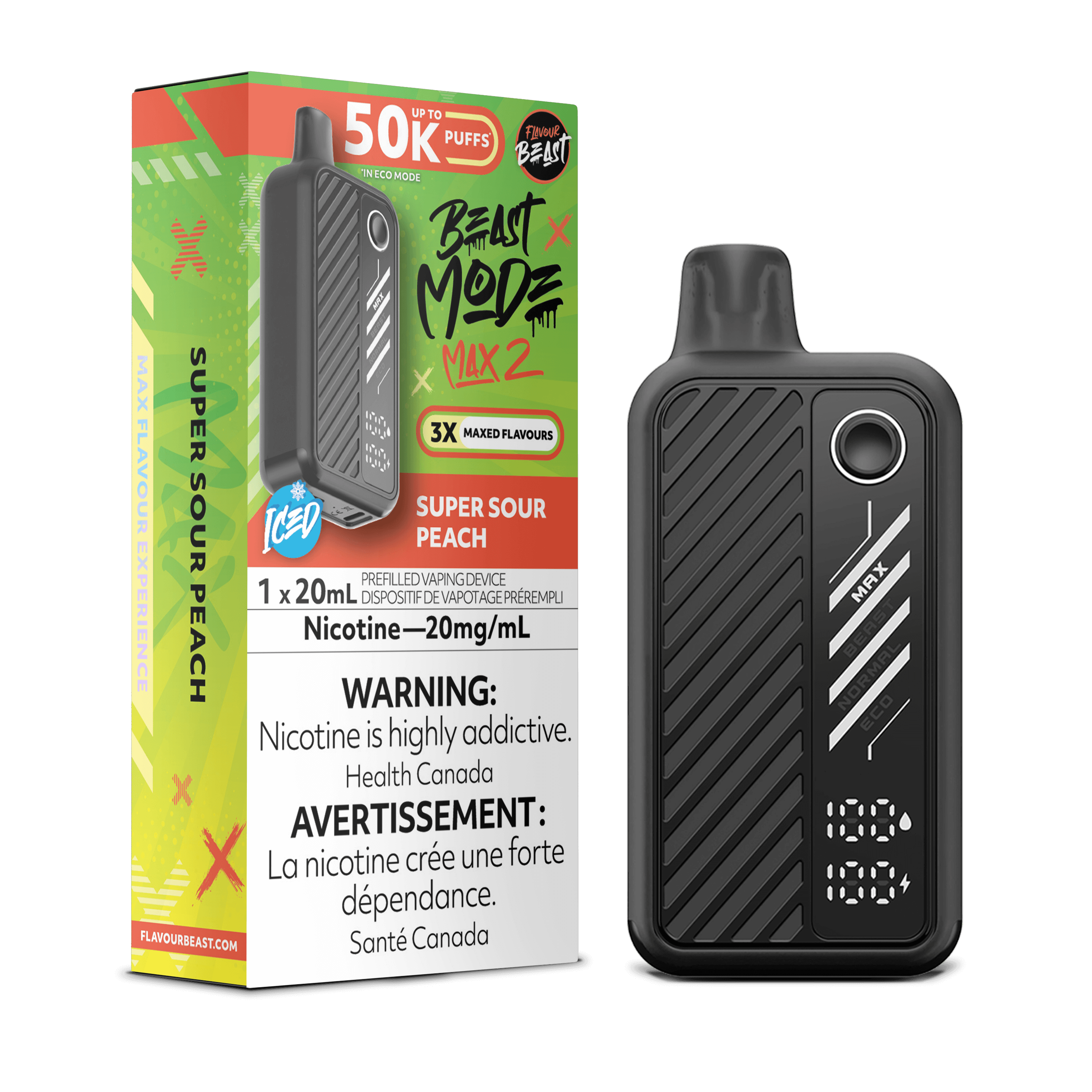Flavour Beast Beast Mode Max 2 Disposable Vape - 50K Puffs - 20ml