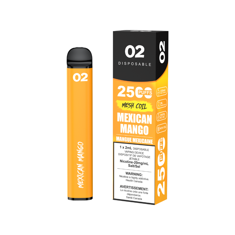 O2 Disposable Vape (BOLD50) - 2500 Puffs - 2ml