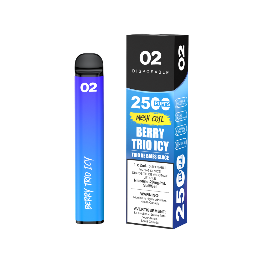 O2 Disposable Vape (BOLD50) - 2500 Puffs - 2ml