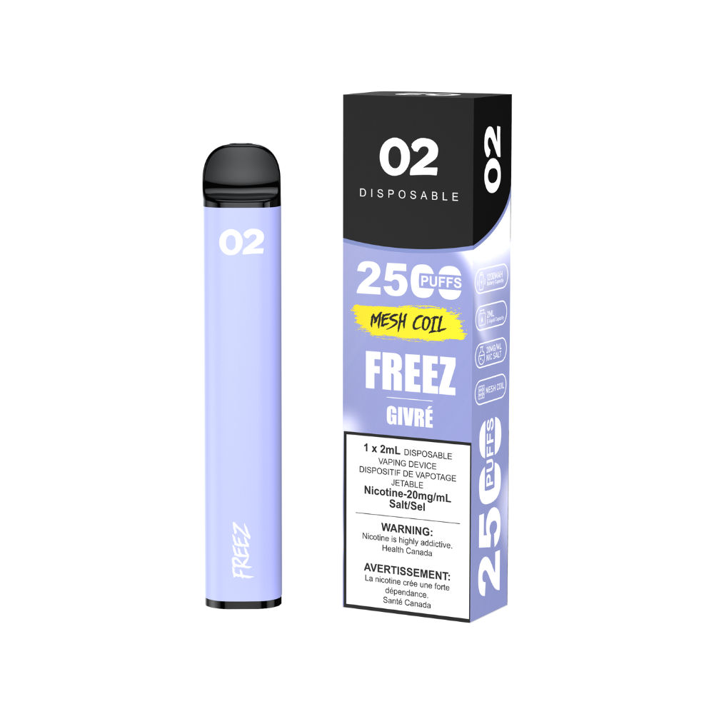O2 Disposable Vape (BOLD50) - 2500 Puffs - 2ml