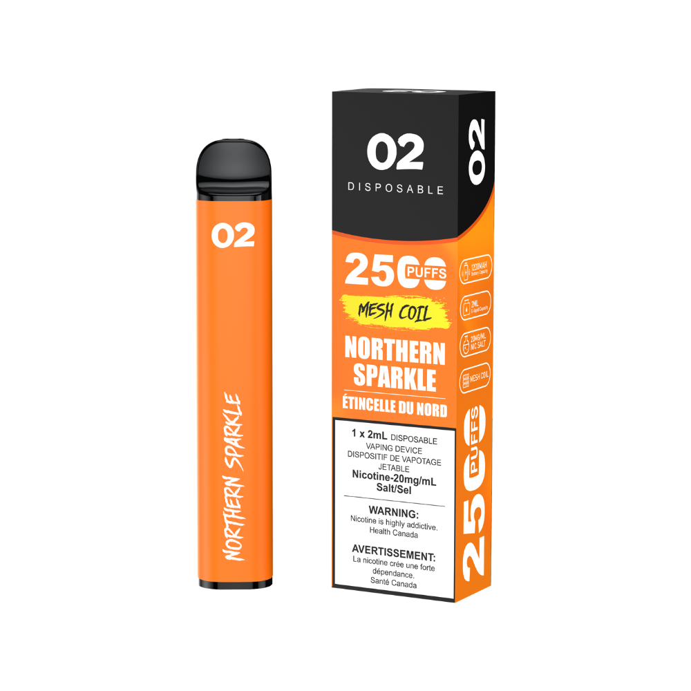 O2 Disposable Vape (BOLD50) - 2500 Puffs - 2ml