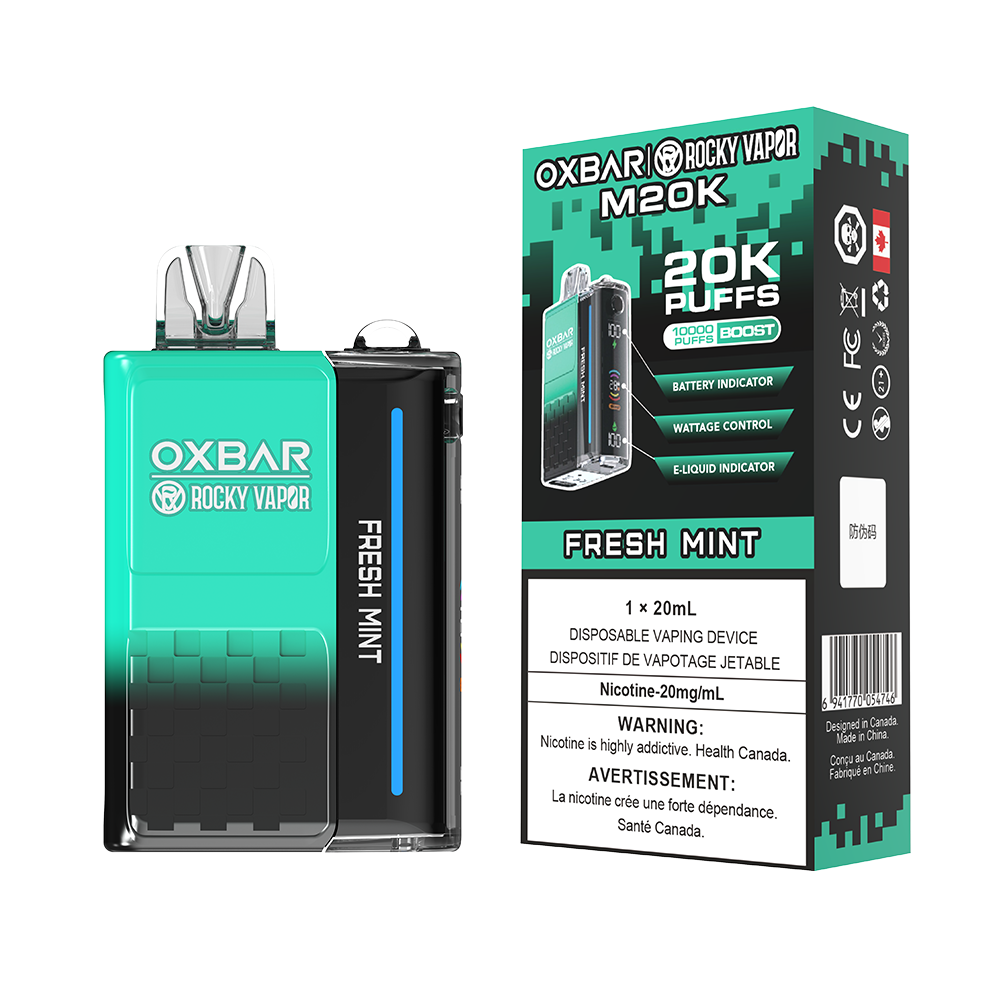 Oxbar Rocky Vapor M20K Disposable Vape - 20K Puffs - 20mL