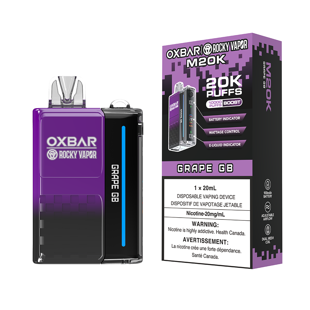 Oxbar Rocky Vapor M20K Disposable Vape - 20K Puffs - 20mL