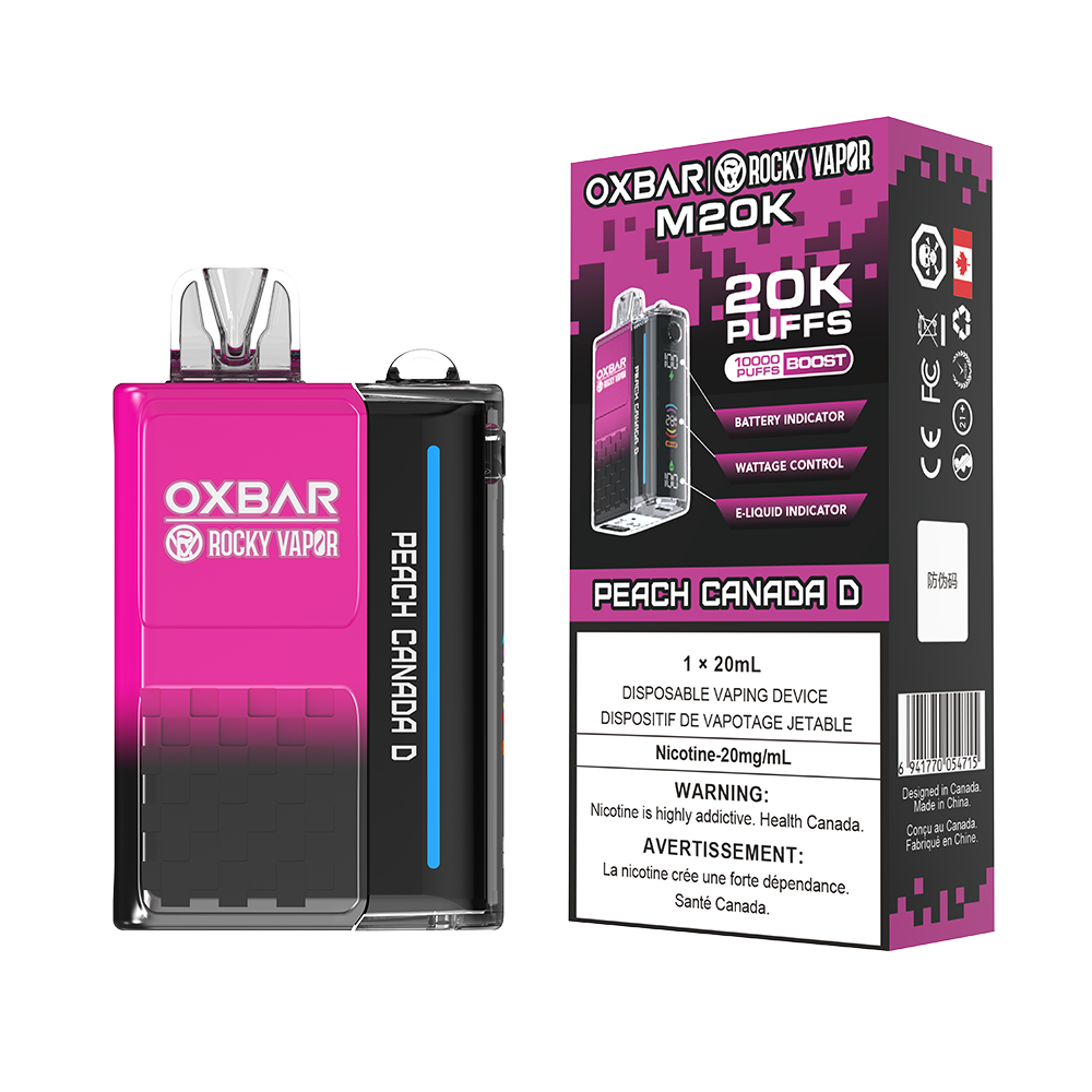 Oxbar Rocky Vapor M20K Disposable Vape - 20K Puffs - 20mL