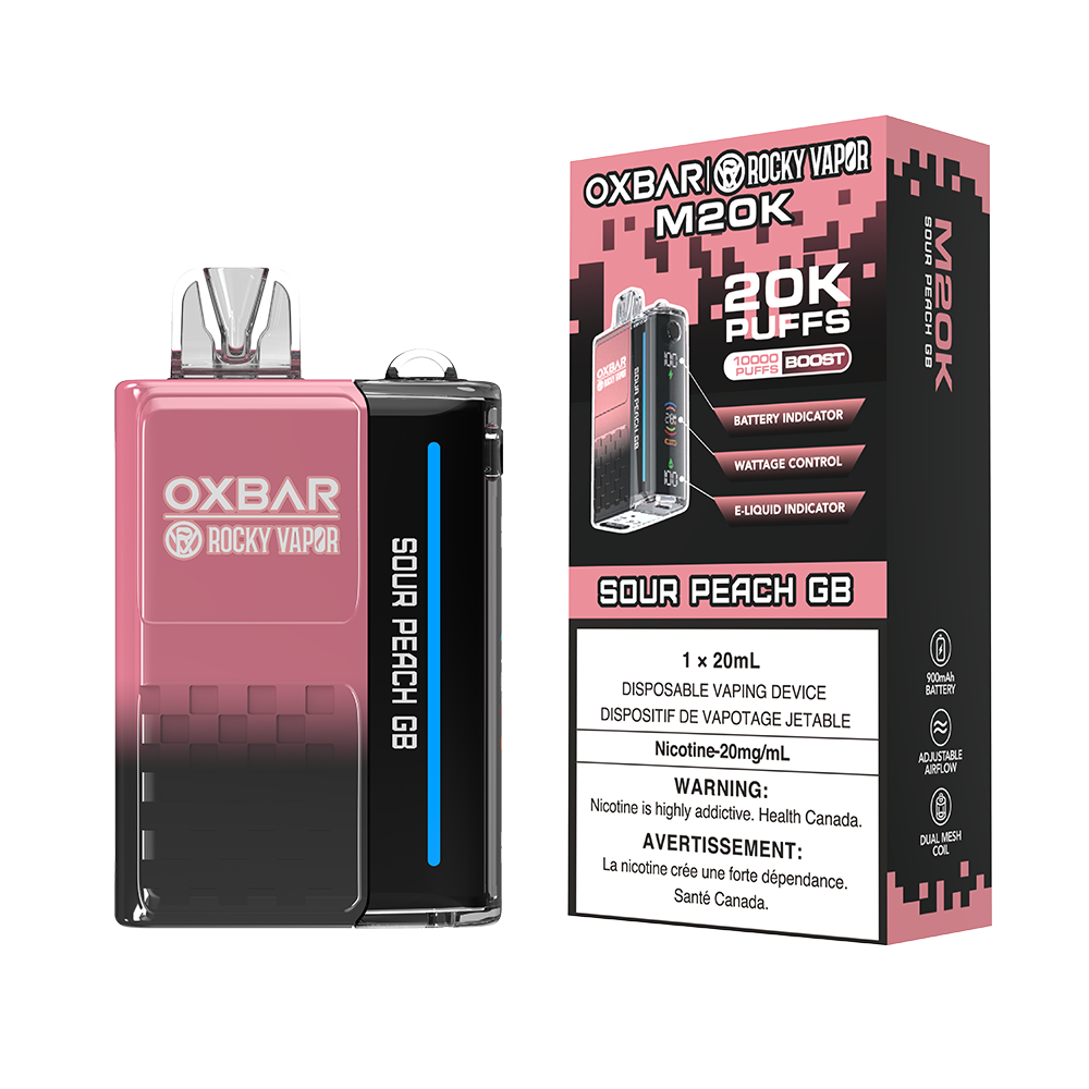 Oxbar Rocky Vapor M20K Disposable Vape - 20K Puffs - 20mL
