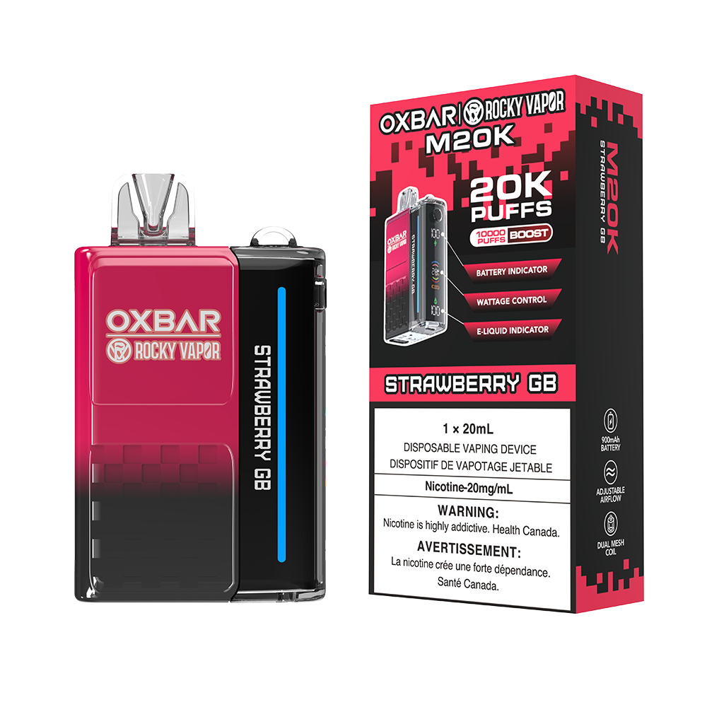 Oxbar Rocky Vapor M20K Disposable Vape - 20K Puffs - 20mL