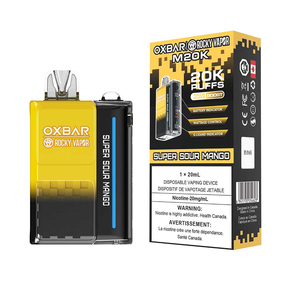 Oxbar Rocky Vapor M20K Disposable Vape - 20K Puffs - 20mL