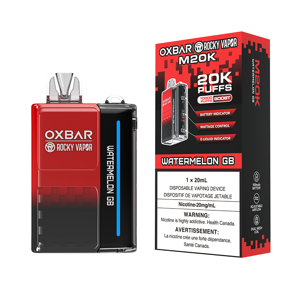 Oxbar Rocky Vapor M20K Disposable Vape - 20K Puffs - 20mL