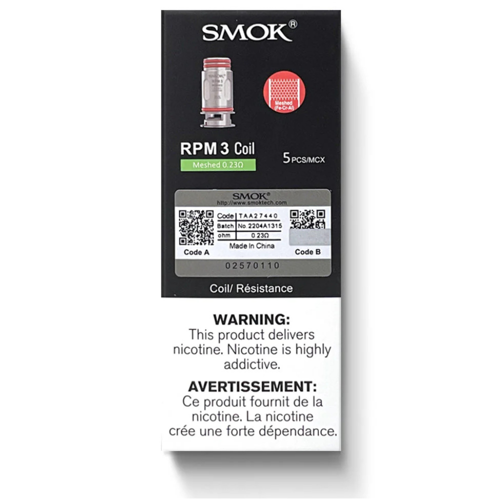 SMOK RPM3 Replacement Coils (5 Pack)