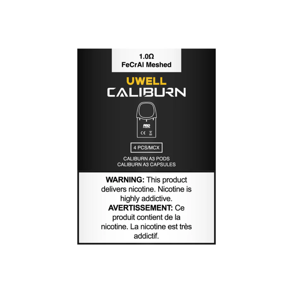 UWELL CALIBURN A3 Replacement Pod (4 Pack) [CRC]