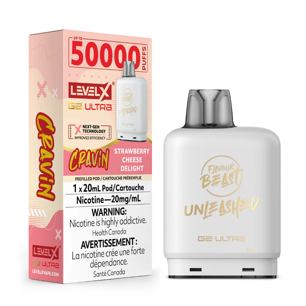 Flavour Beast Level X G2 Ultra Replacement Vape Pod - 50K- Puffs - 20mL