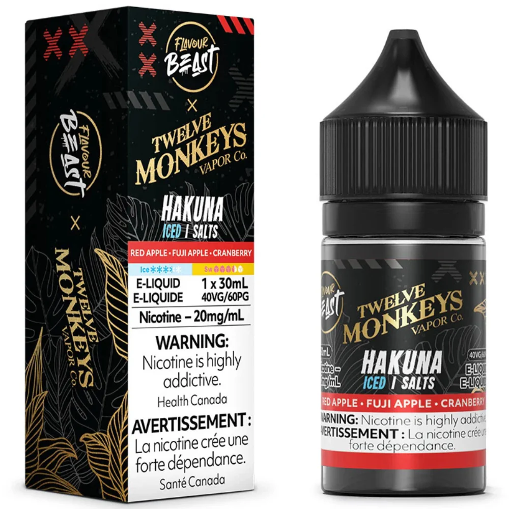 Flavour Beast X Twelve Monkeys Vape Juice Nic Salts 30mL