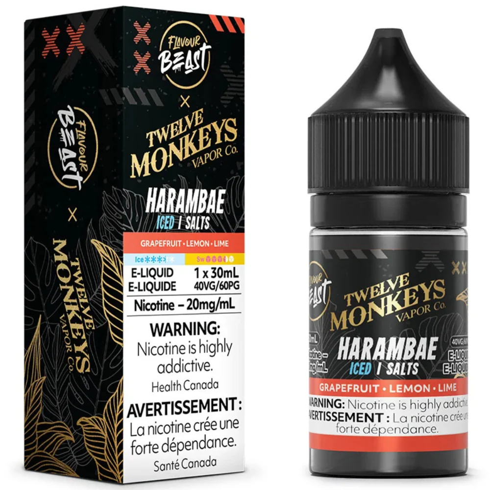 Flavour Beast X Twelve Monkeys Vape Juice Nic Salts 30mL