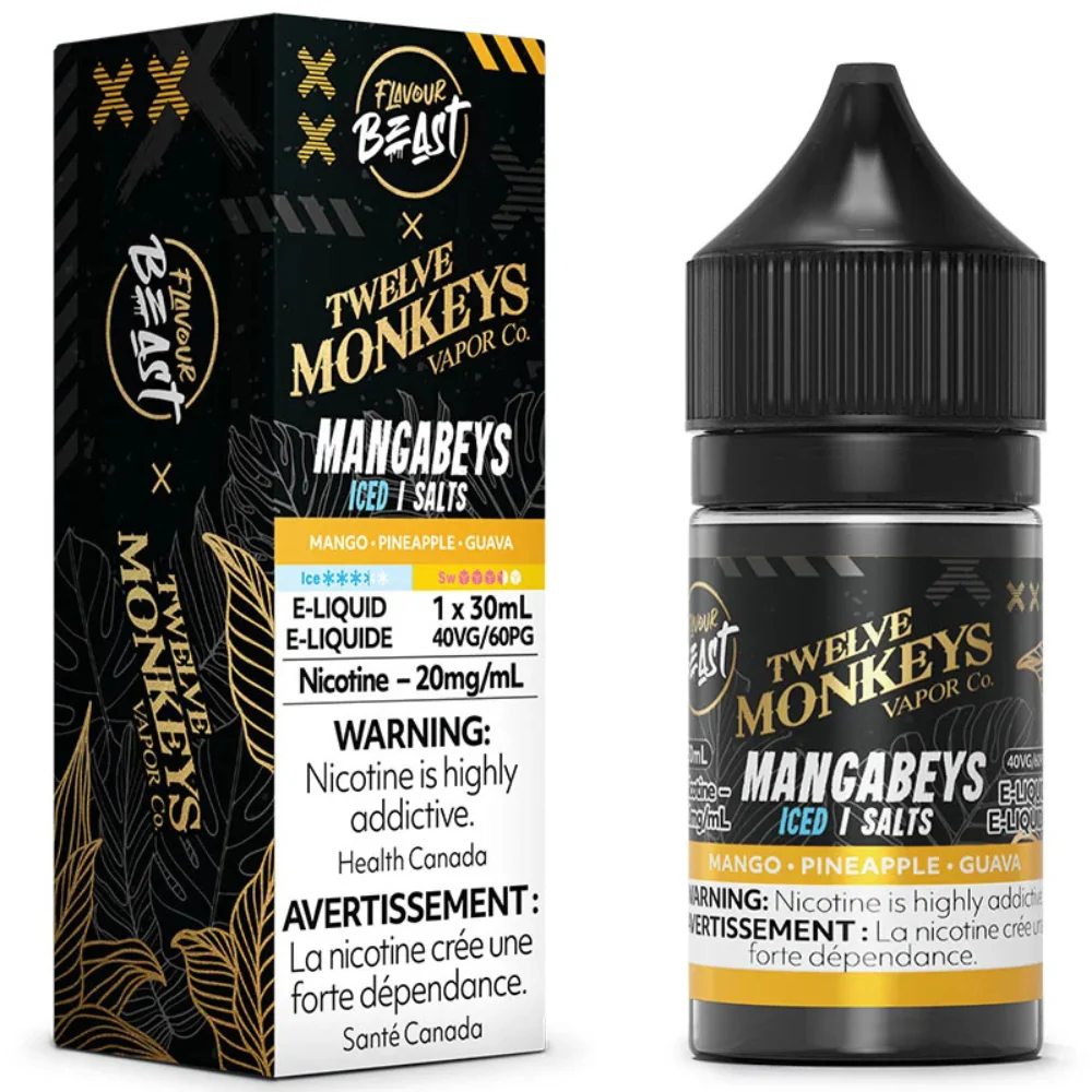Flavour Beast X Twelve Monkeys Vape Juice Nic Salts 30mL