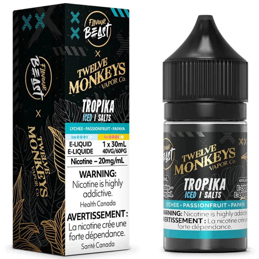 Flavour Beast X Twelve Monkeys Vape Juice Nic Salts 30mL